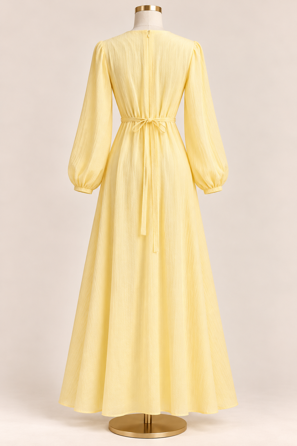 YASMINA CRINKLE DRESS (BUTTER YELLOW)