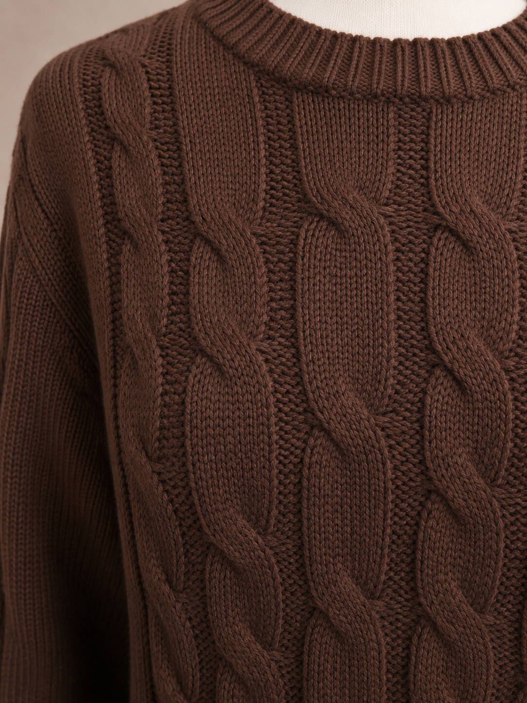 SARA KNIT DRESS (CHOCOLATE)