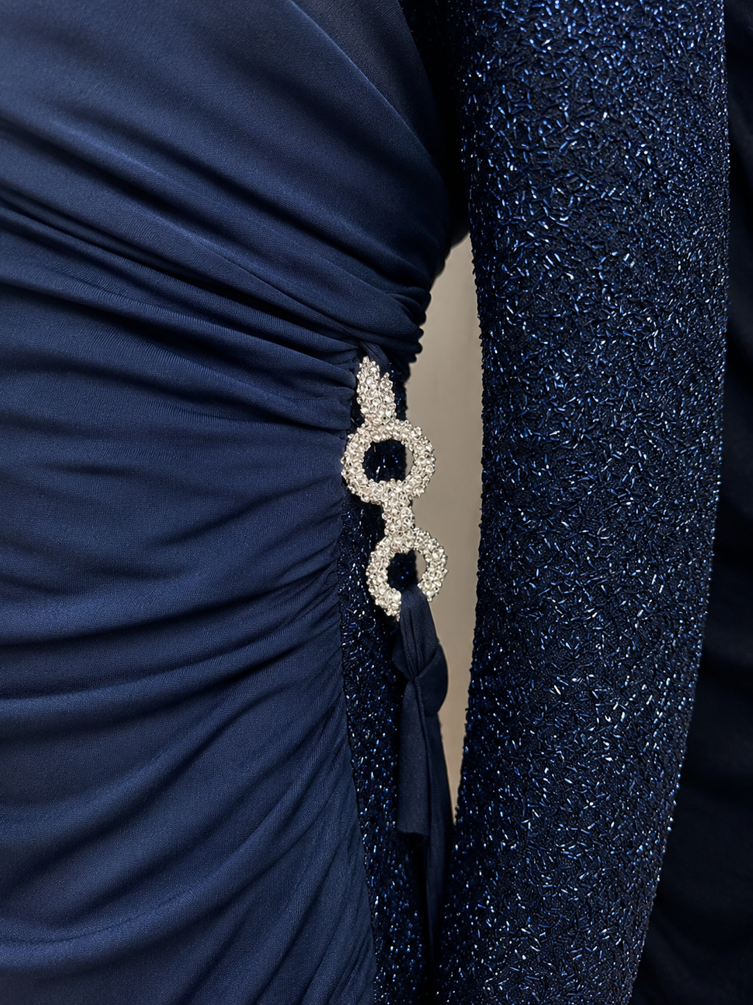 ALYSSA EVENING DRESS (NAVY)