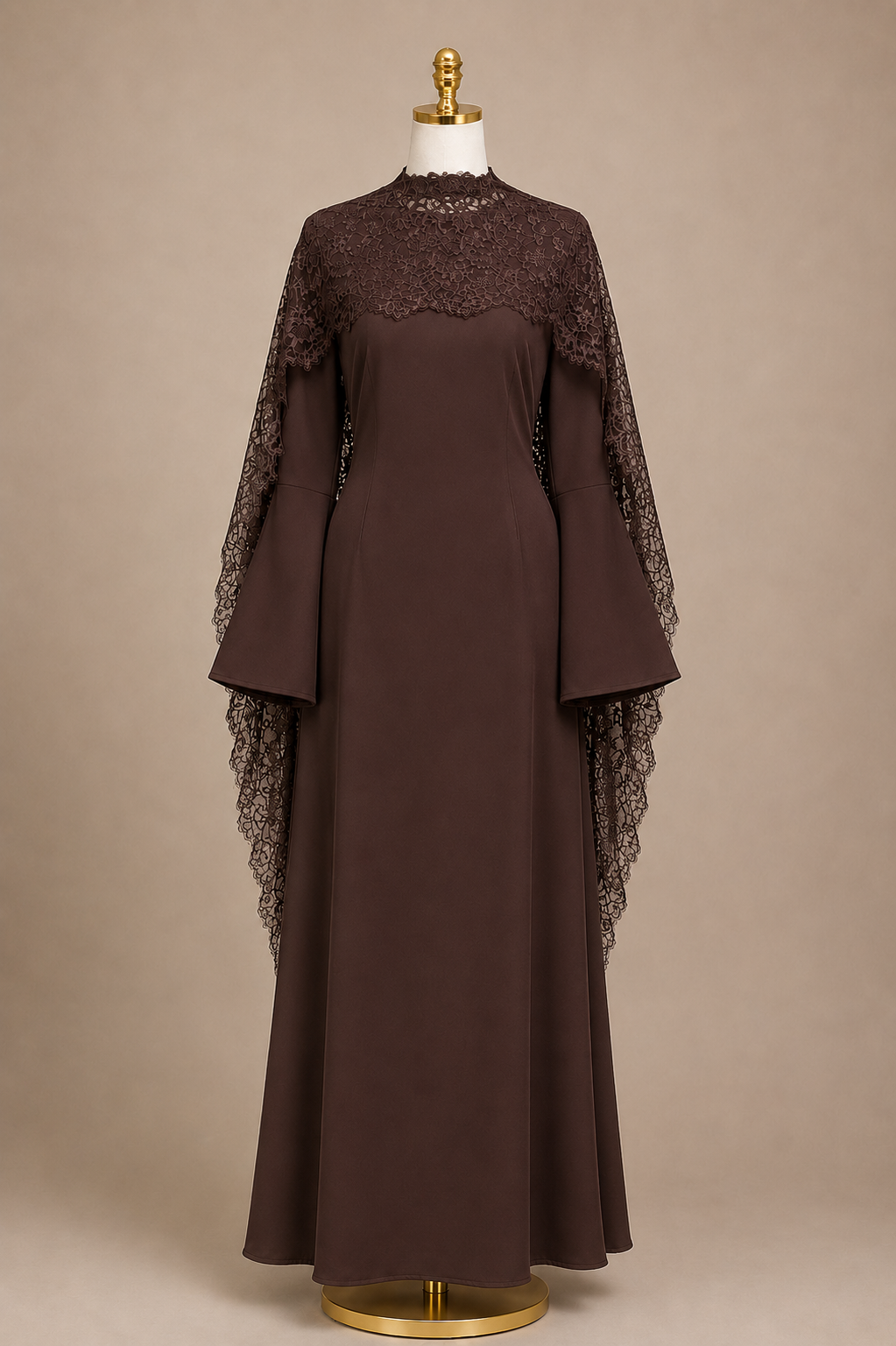 LACY DRAPE DRESS
