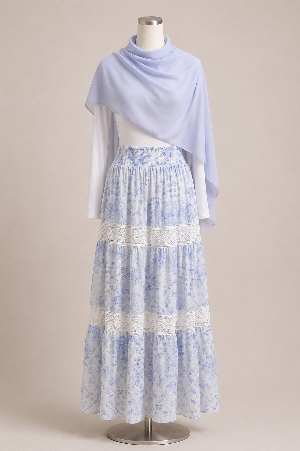 FLORAL LACE SKIRT