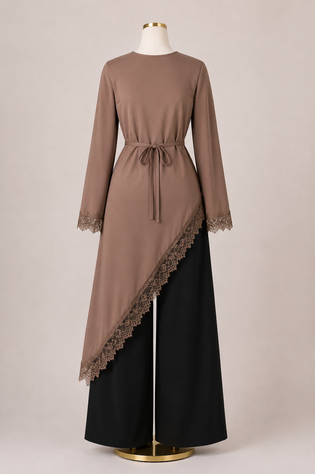 NOORA LACE TOP (MOCHA)