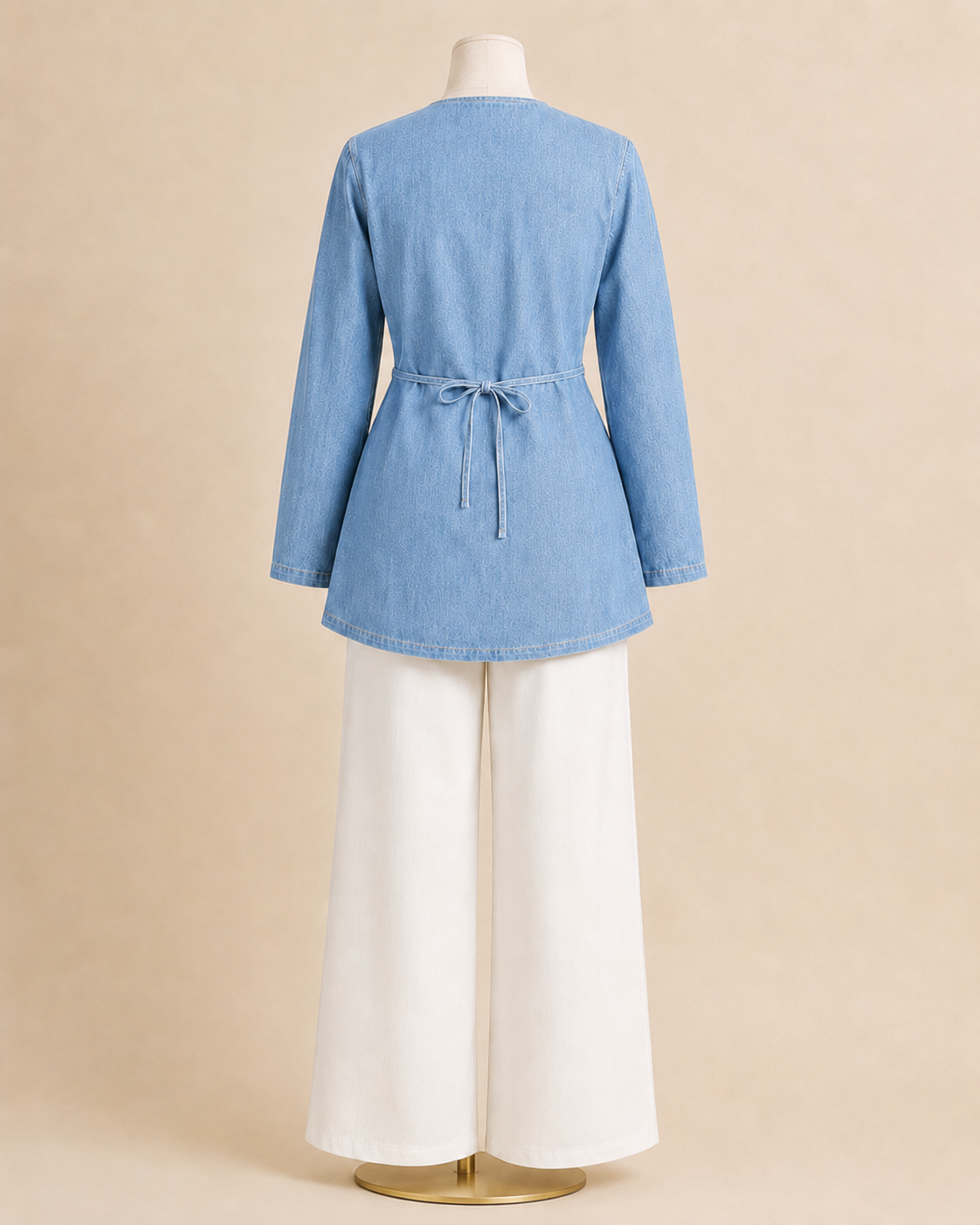 HALA DENIM TOP (LIGHT)