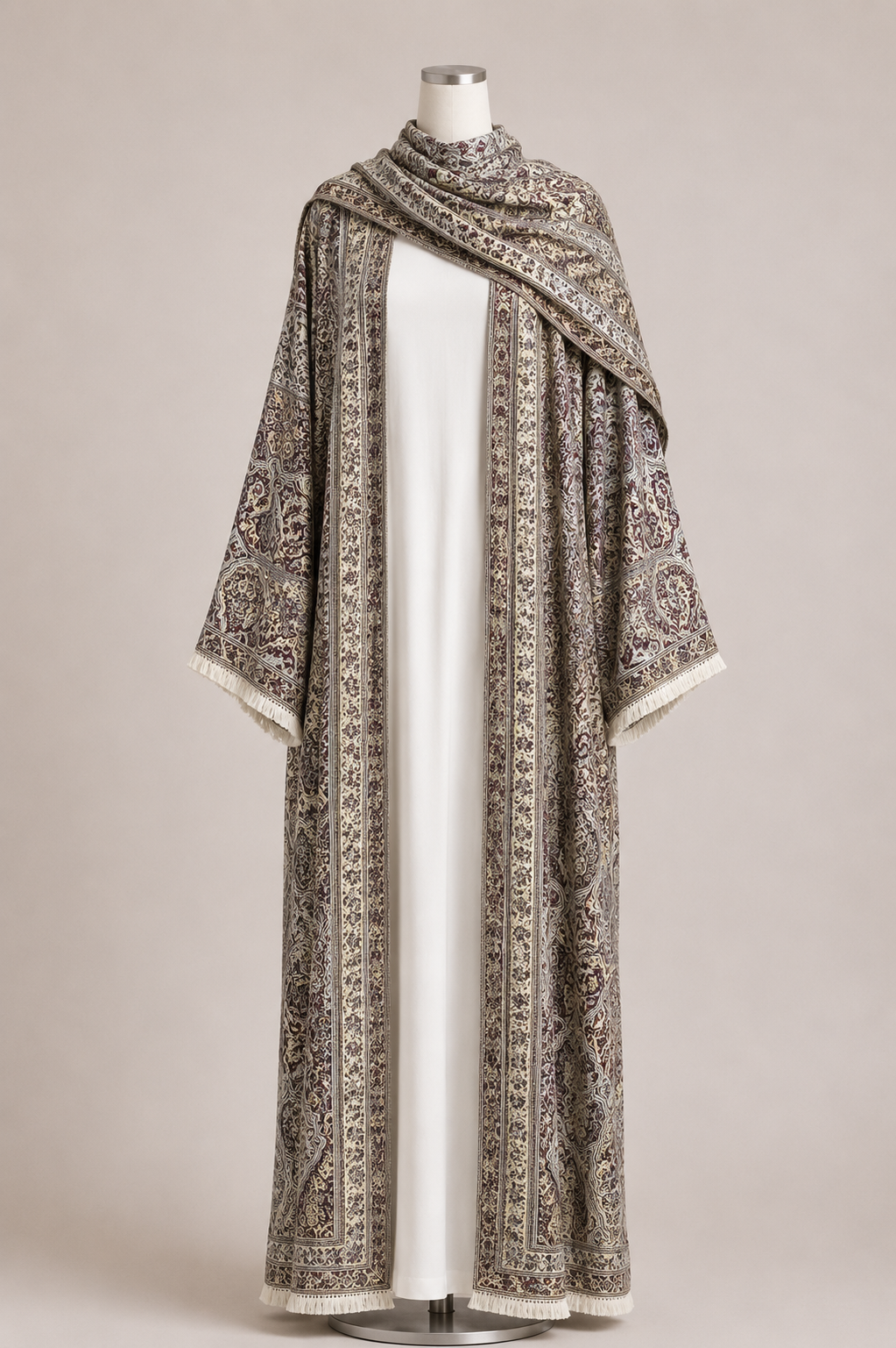 PASMINA ABAYA (MULBERRY)