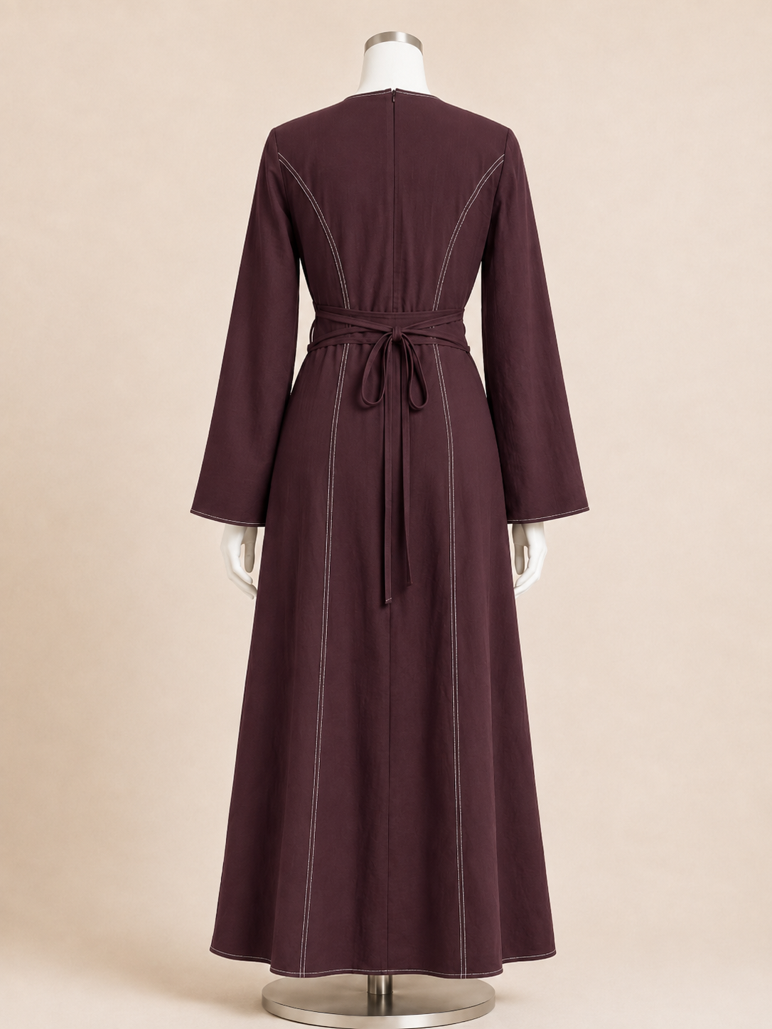 SOPHIA DRESS (MAROON)