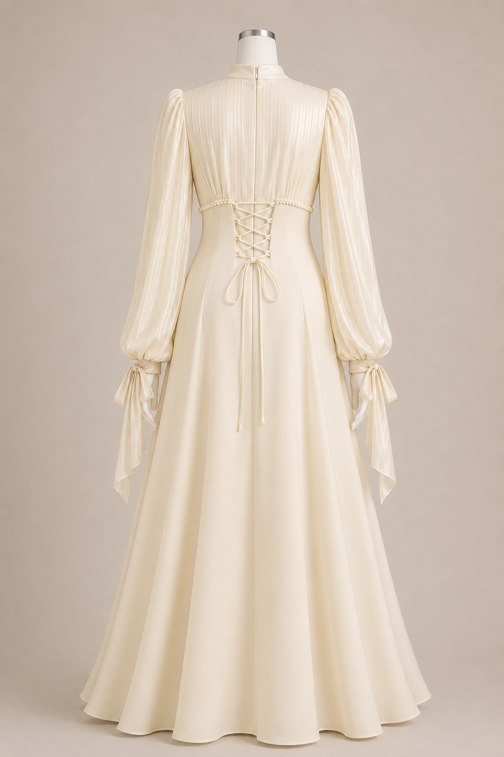 AYSE EVENING DRESS (CREAM)