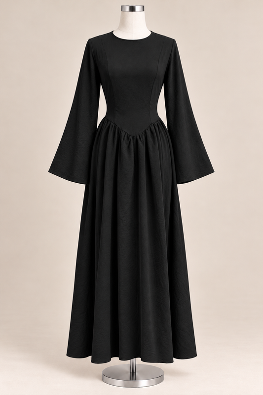 MARIAH CORSET DRESS (BLACK)