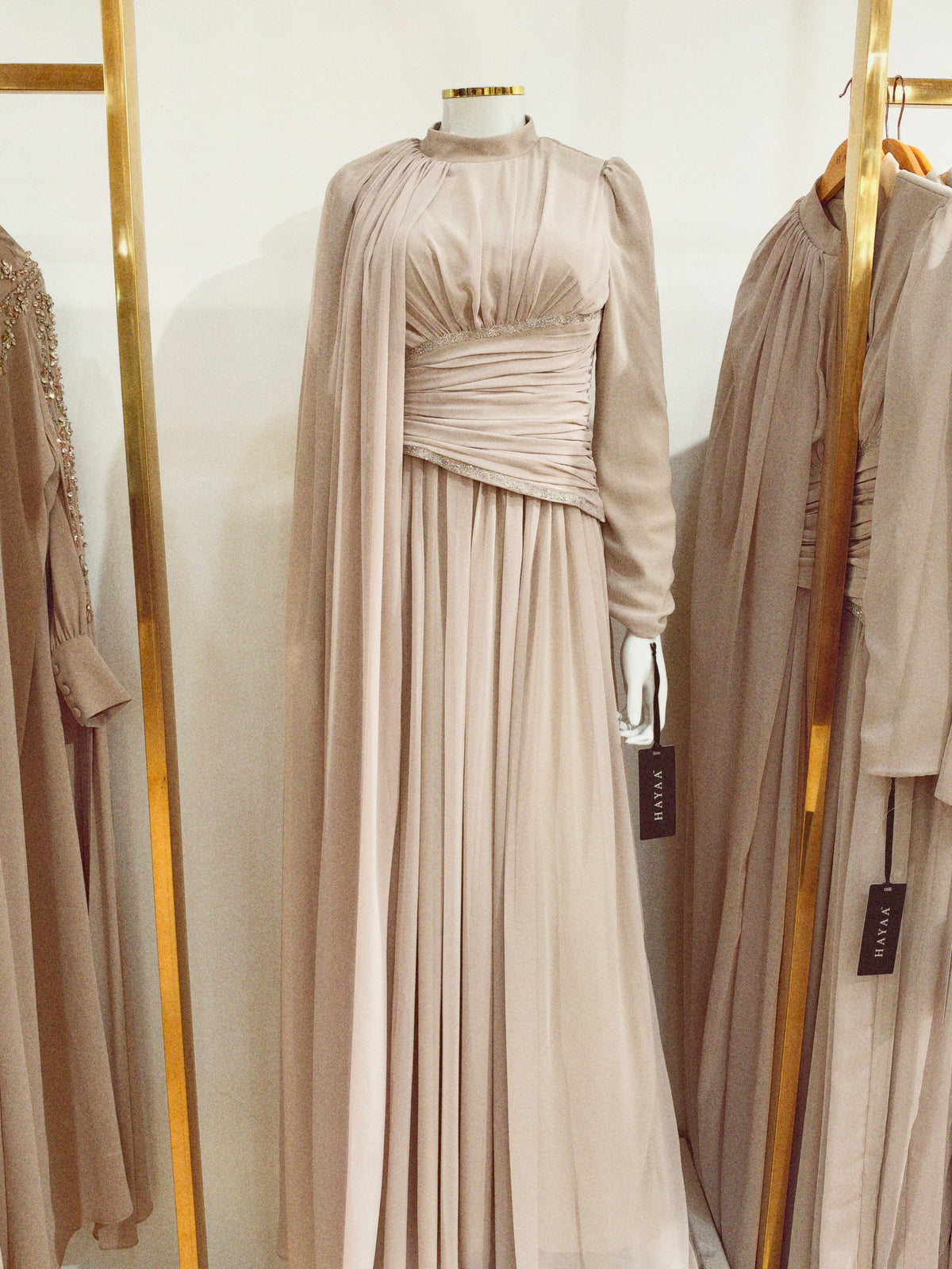JOUMANA EVENING DRESS (CHAMPAGNE)