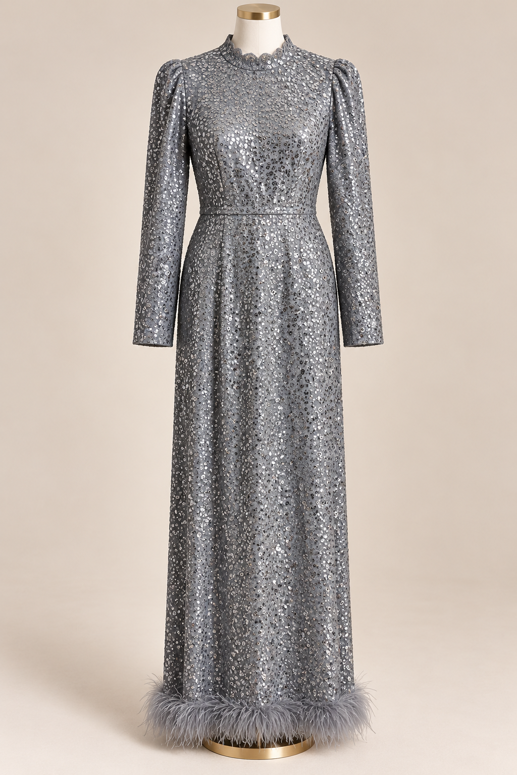 GEORGIA EVENING DRESS (GRAY)