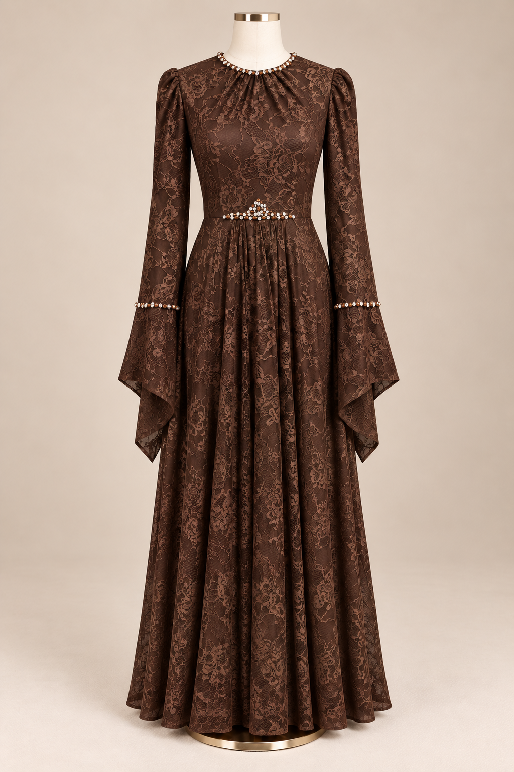 SABRINA LACE DRESS (UMBER)