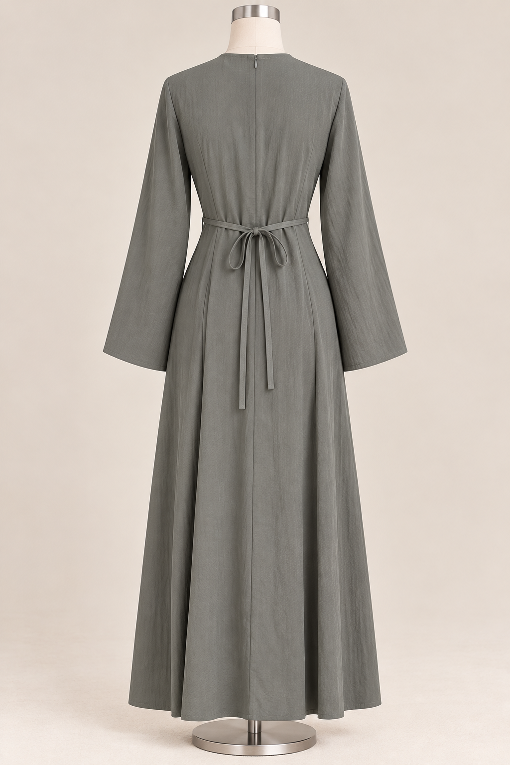 WARDA BUTTON DRESS (CHARCOAL)