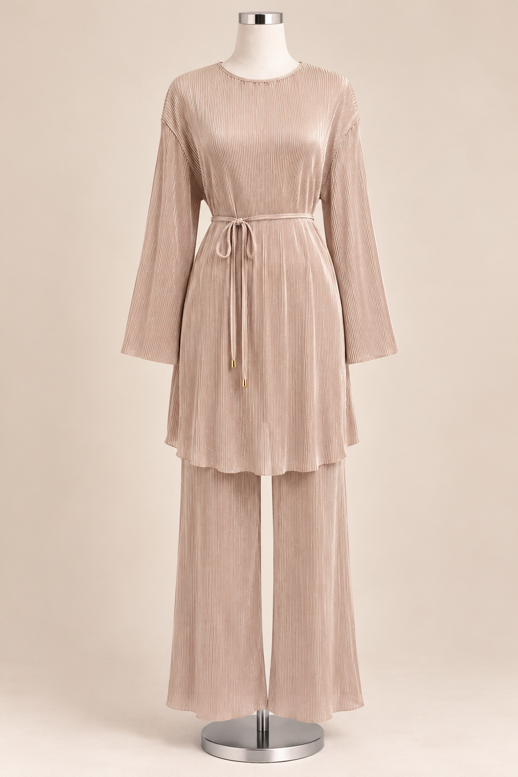 MICRO PLEAT SET (NUDE)