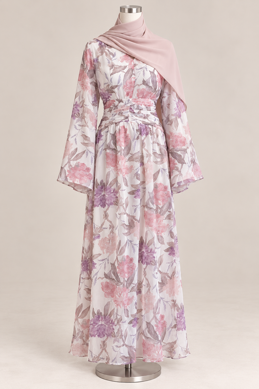 RAYYAN DRESS (MAUVE)