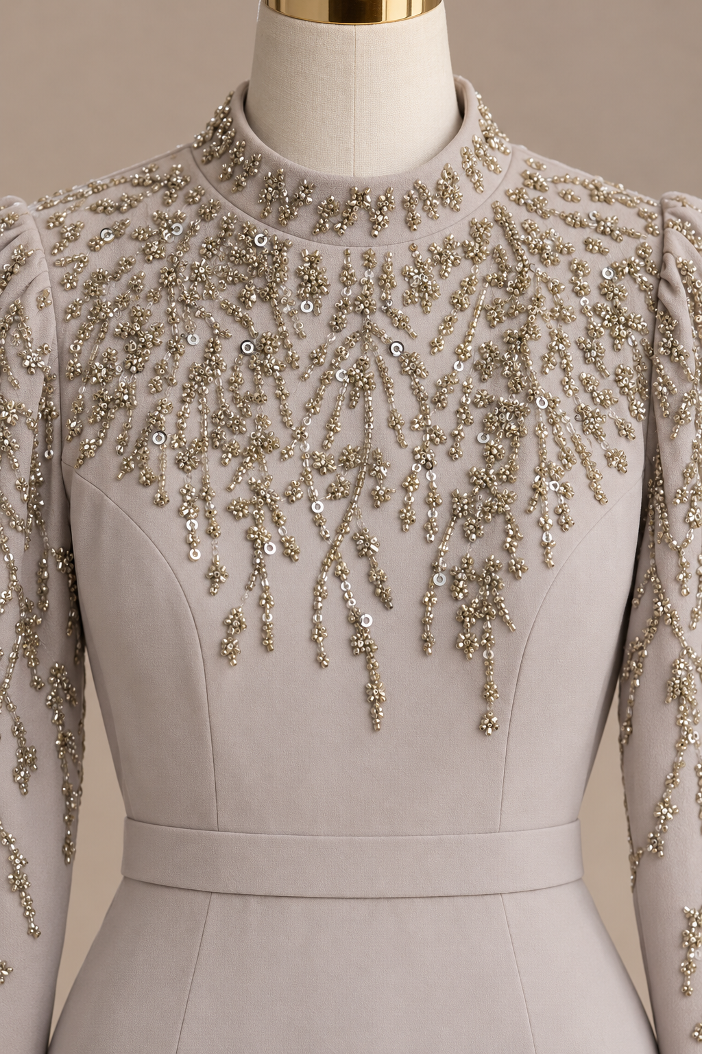 JAMEELA EVENING DRESS (CHAMPAGNE)