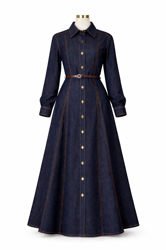 HAJAR DENIM DRESS