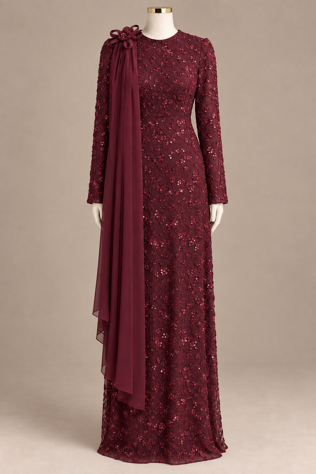 ASEL EVENING DRESS (PLUS SIZES)