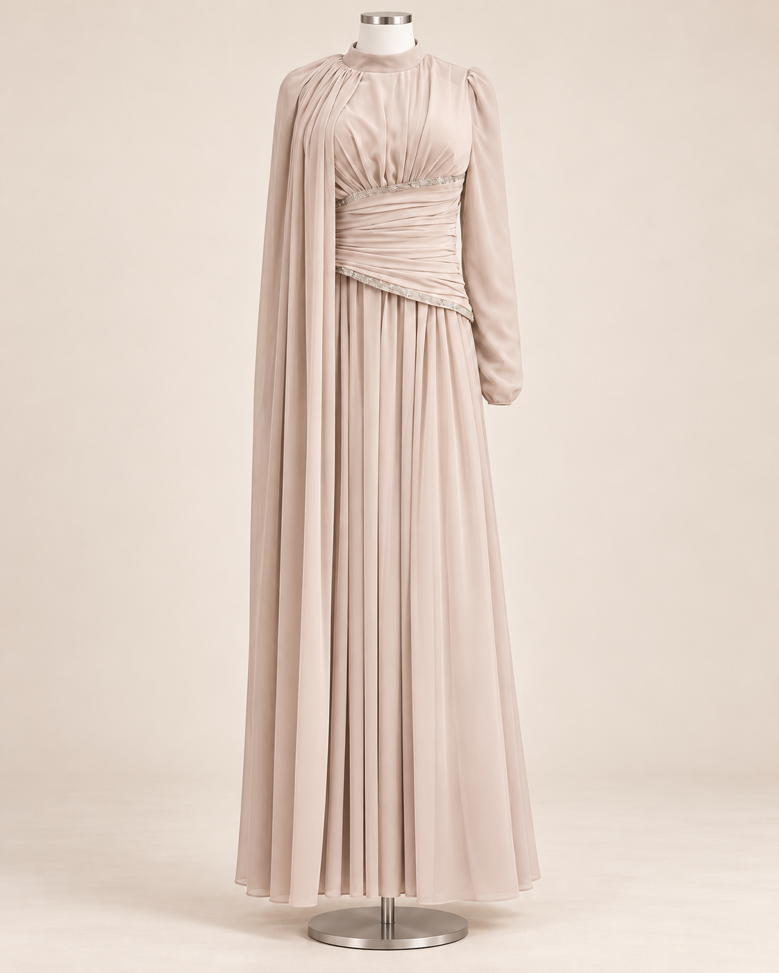 JOUMANA EVENING DRESS (CHAMPAGNE)