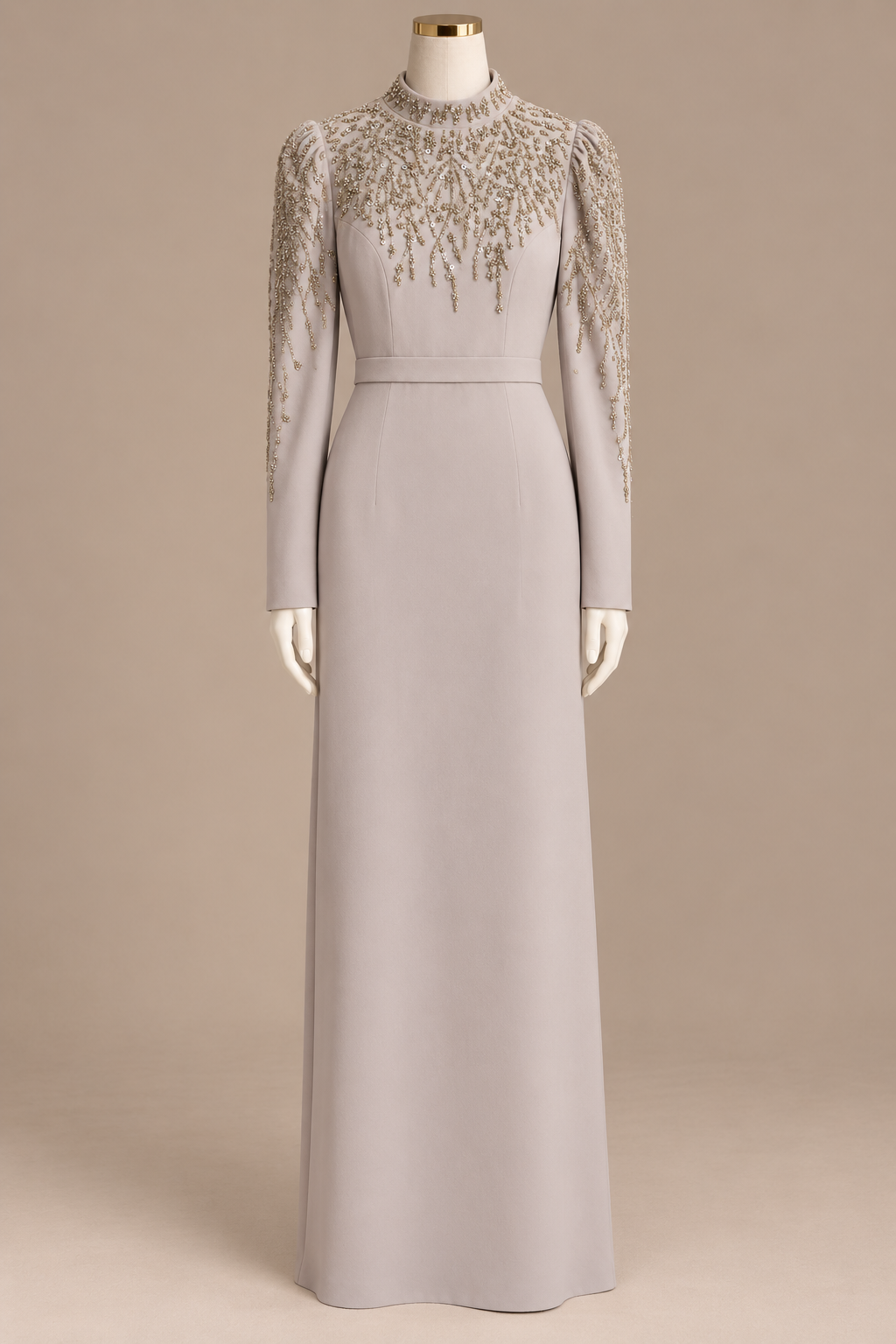 JAMEELA EVENING DRESS (CHAMPAGNE)