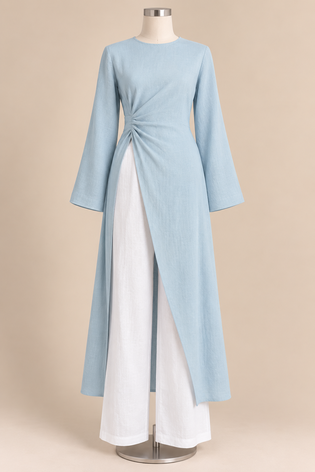 MAHA SPLIT TUNIC (POWDER BLUE)