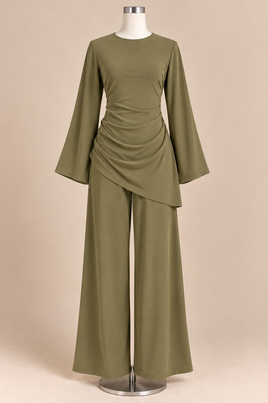 AISHA CORD SET (OLIVE)