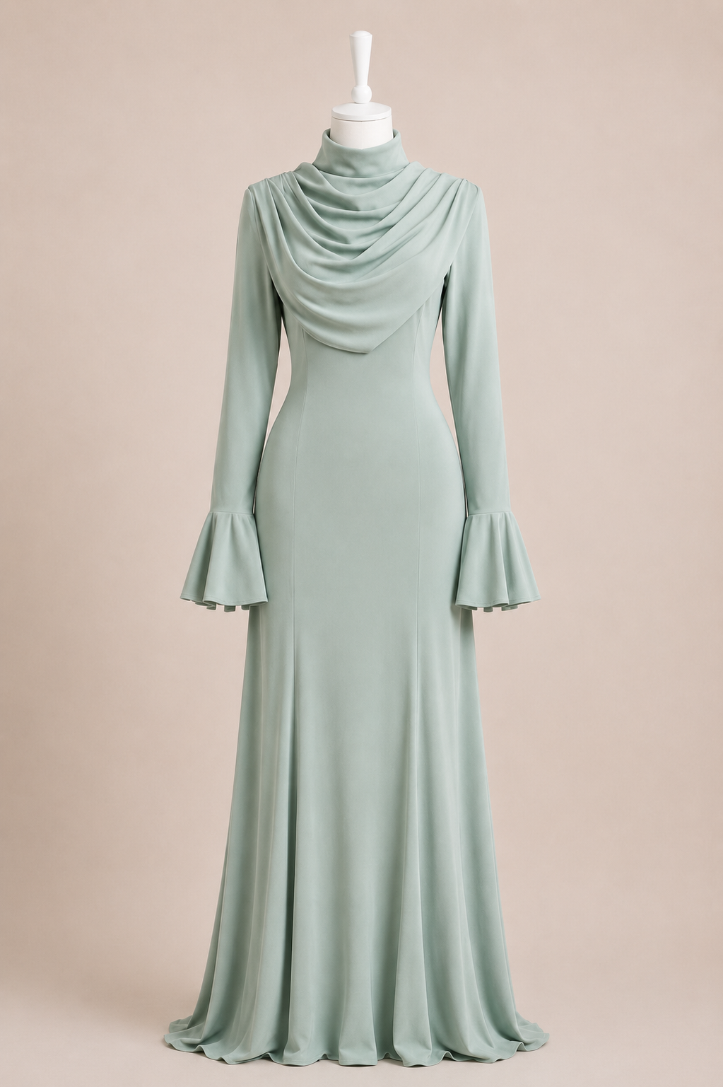 NAILA EVENING DRESS (MINT)