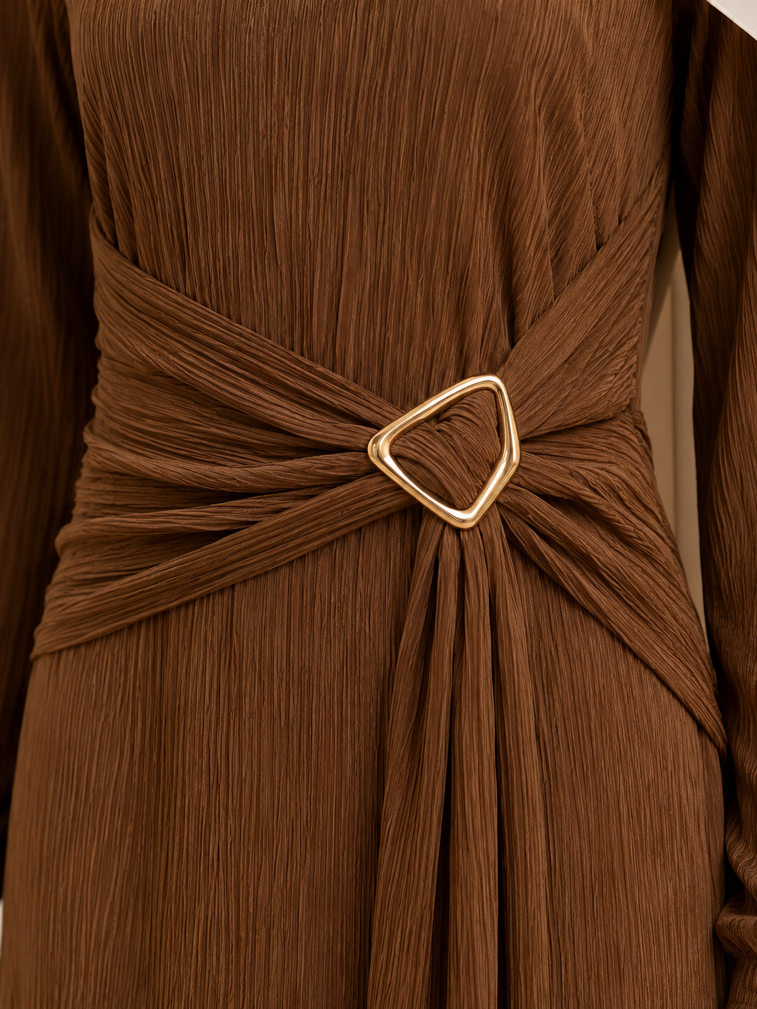 LOUJANE DRESS (CAMEL)