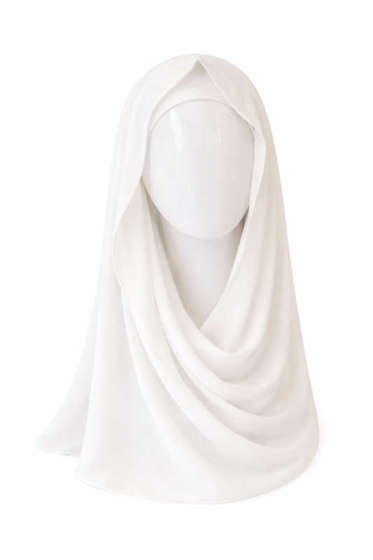 CHIFFON SHAWL WHITE