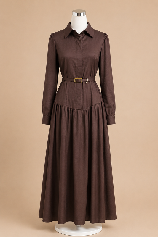 AMIRA DRESS (ESPRESSO)