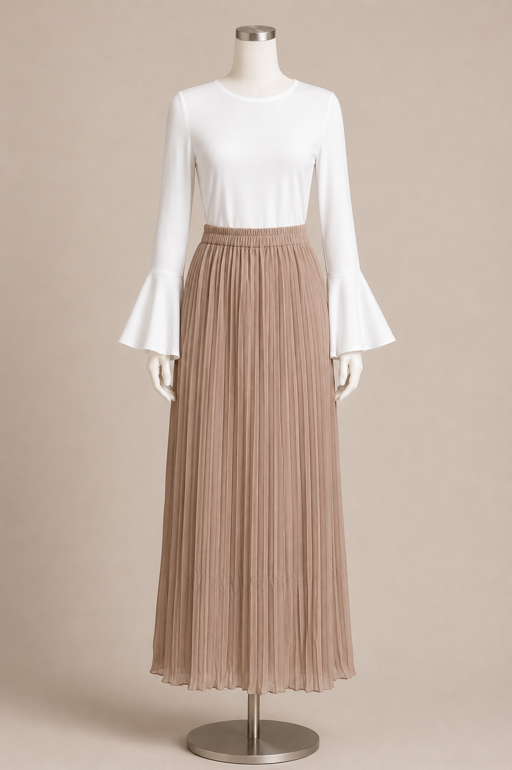 MAISA PLEATED SKIRT (CAMEL)