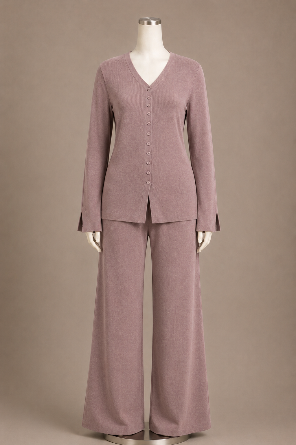 SIDRA KNIT CORD SET (MOCHA)