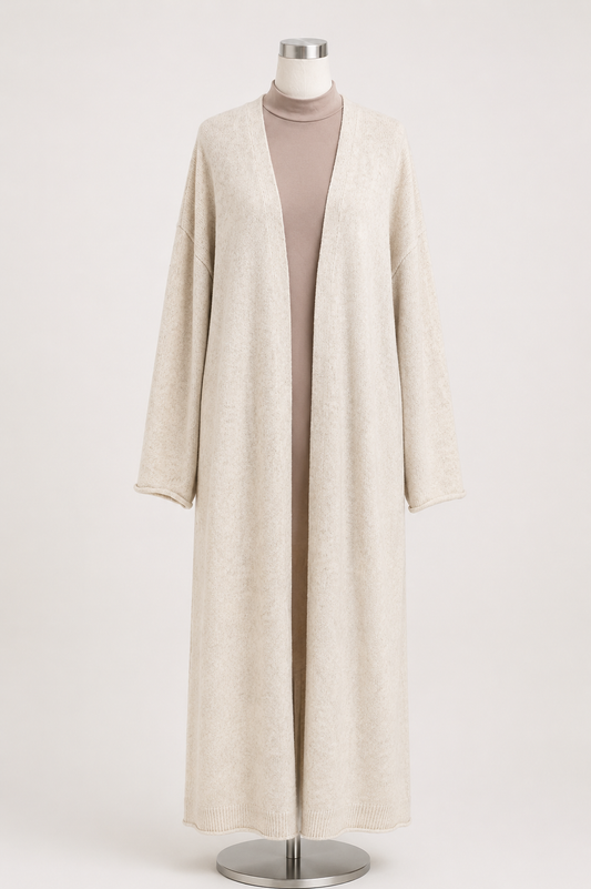 ANISA KNIT CARDIGAN (OAT)