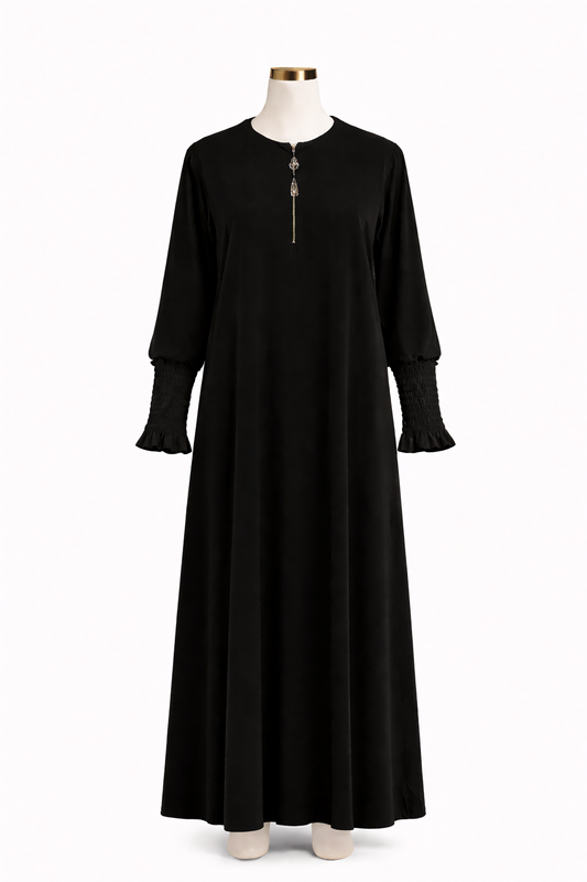 HAYAA ABAYA RUCHED SLEEVE