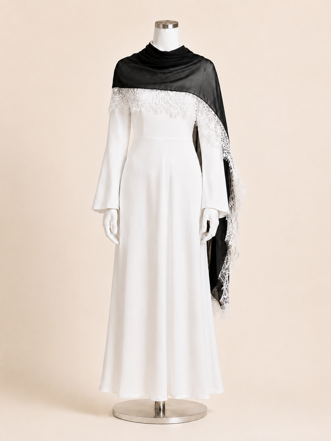 LACE MODAL (BLACK/WHITE)