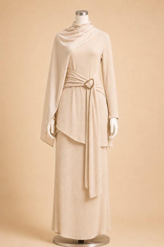 SALIHA CORD SET (NUDE)