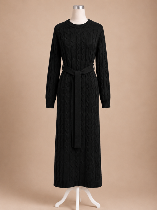 SARA KNIT DRESS (BLACK)