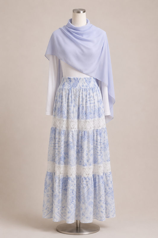 FLORAL LACE SKIRT