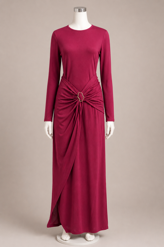 DANIA DRESS (BERRY)