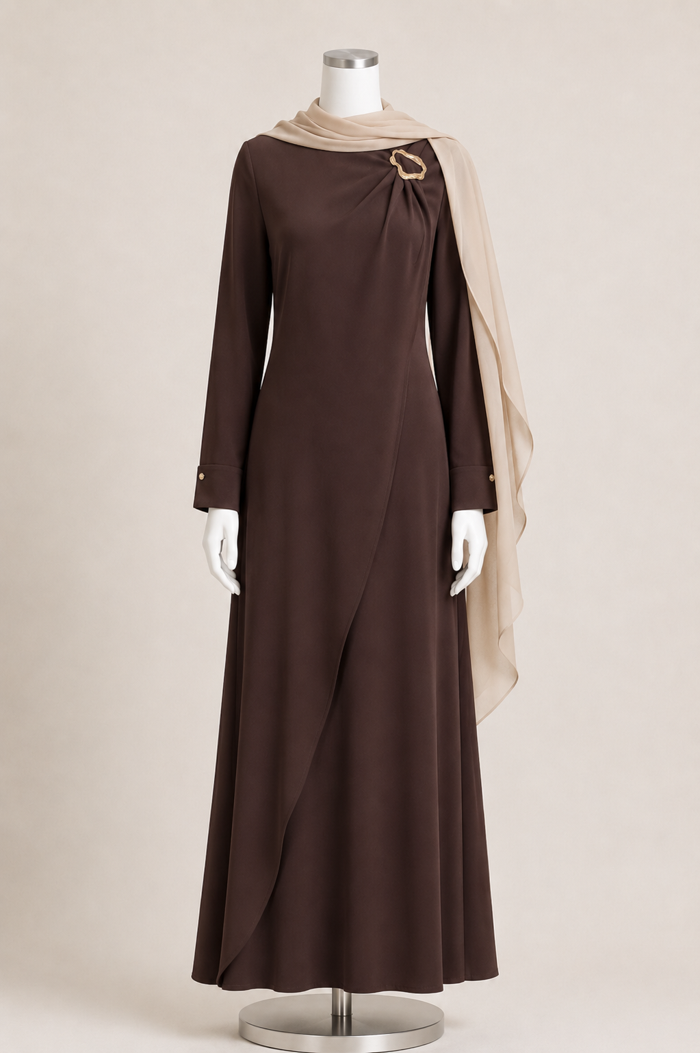 NAIMA DRESS (TRUFFLE)