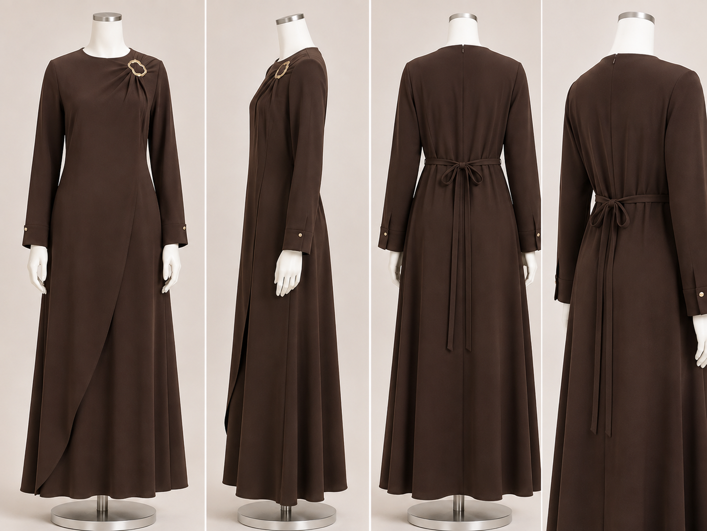 NAIMA DRESS (TRUFFLE)