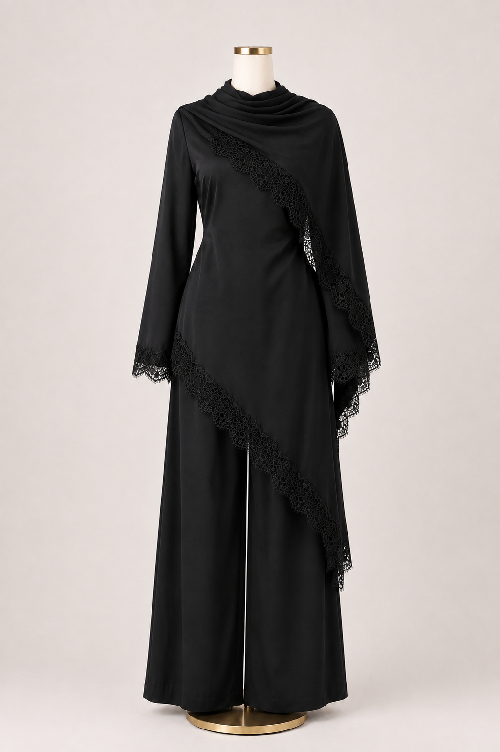 NOORA LACE TOP (BLACK