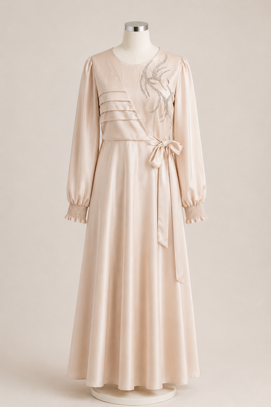 KIDS SATIN DRESS