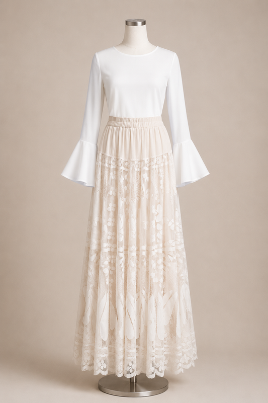 AMARAH SKIRT (NUDE)