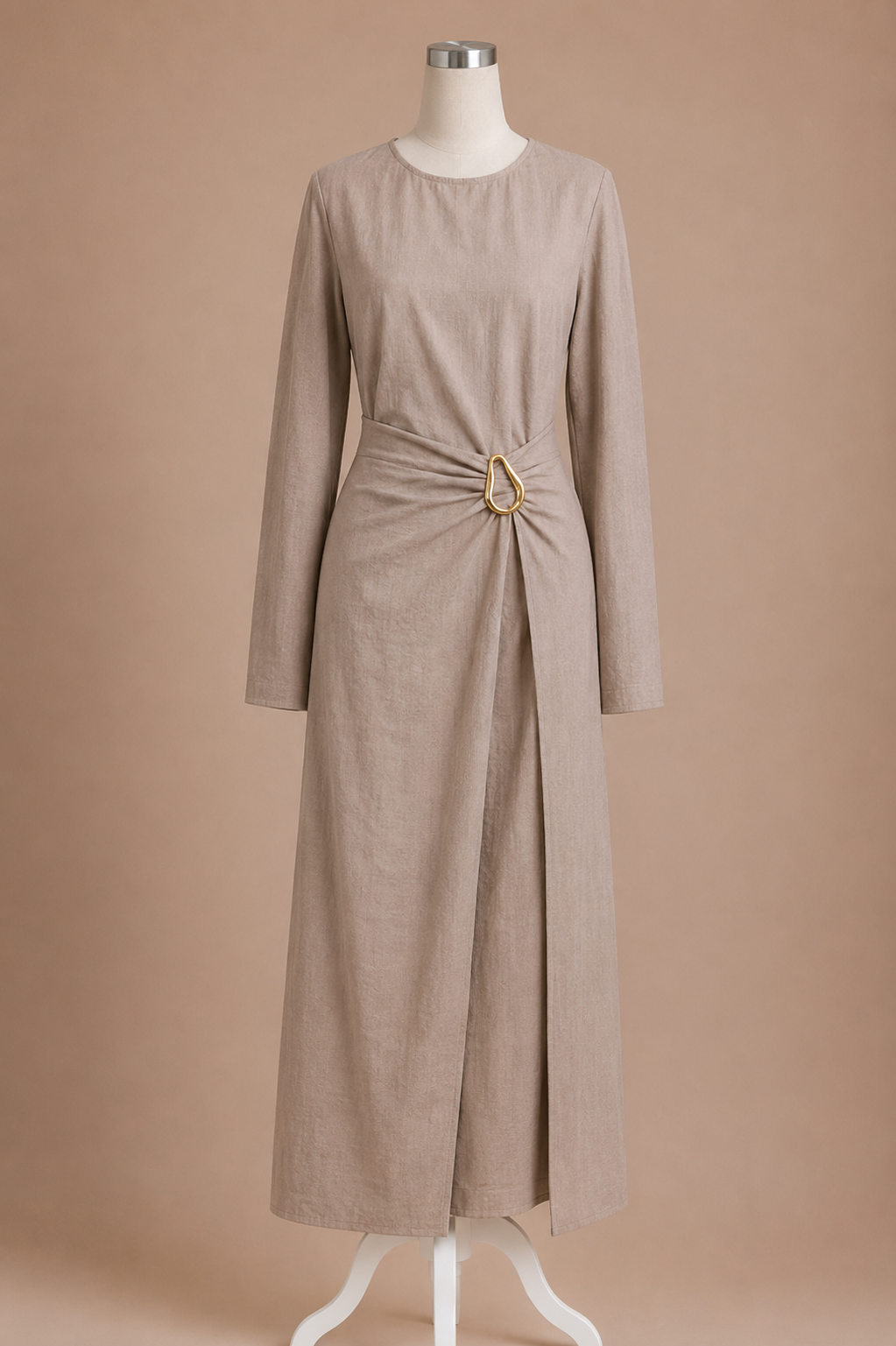 SALIHA DRESS (TAUPE)