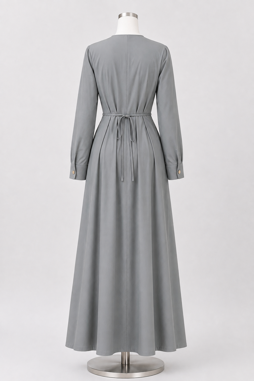 ZAINAH PLEATED DRESS (GREY)