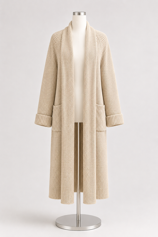 LYANA KNIT CARDIGAN (BEIGE)