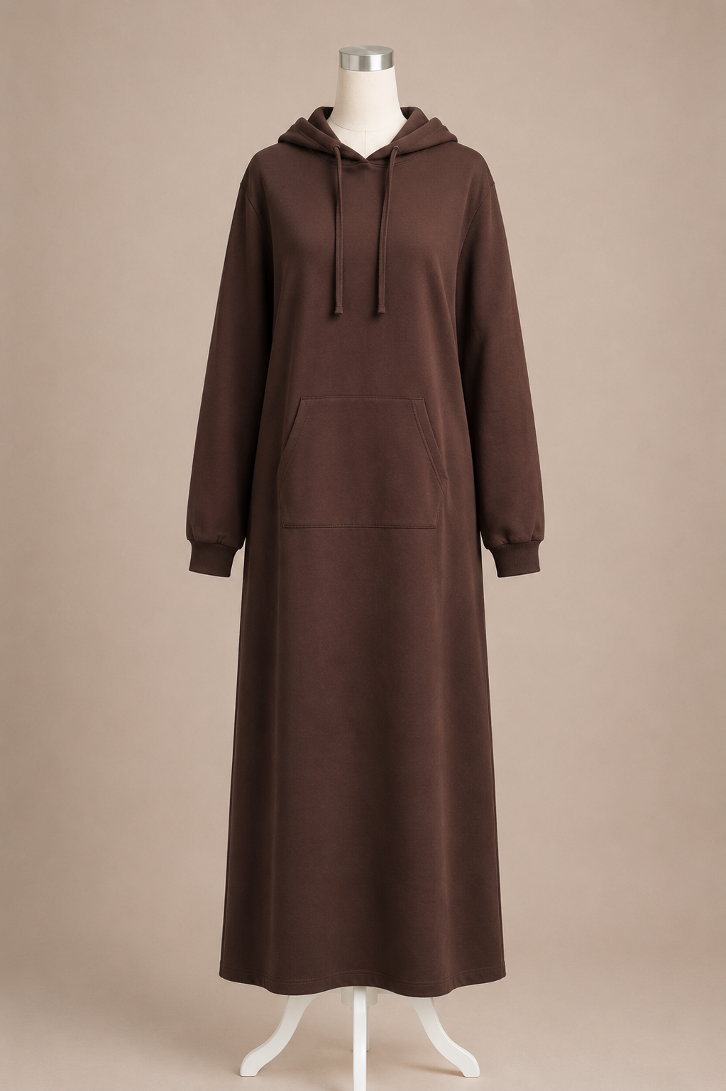 NOOR HOODIE ABAYA (CHOCOLATE)