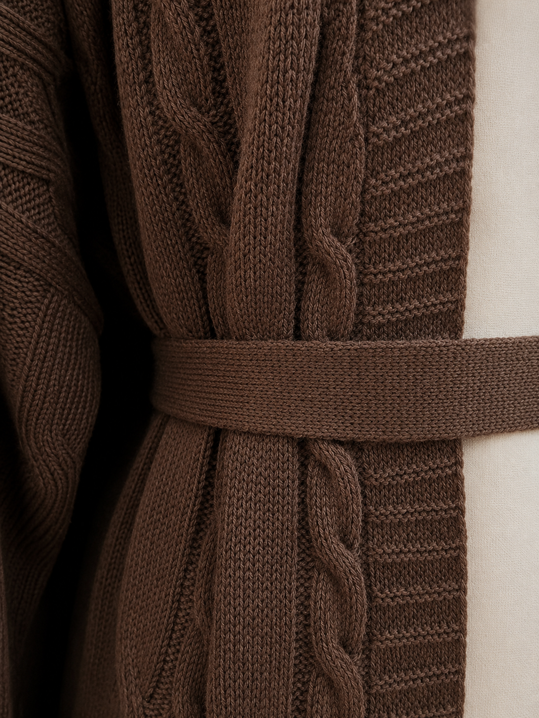 SARA CARDIGAN SET (CHOCOLATE)