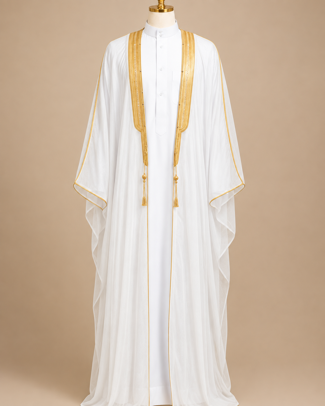 BISHT (WHITE)