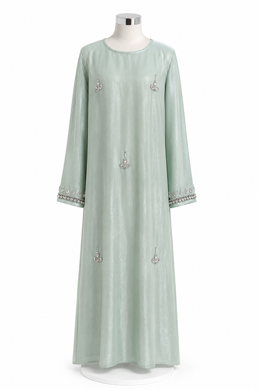 KIDS CRYSTAL DRESS (MINT)