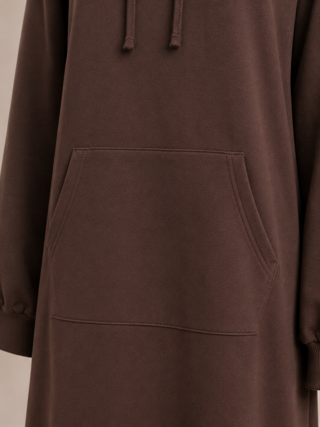 NOOR HOODIE ABAYA (CHOCOLATE)